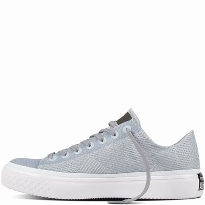 Converse Chuck Taylor All Star Modern Breathable Low Tops Womens - Grey/White/White Shoes (546ECXLA)